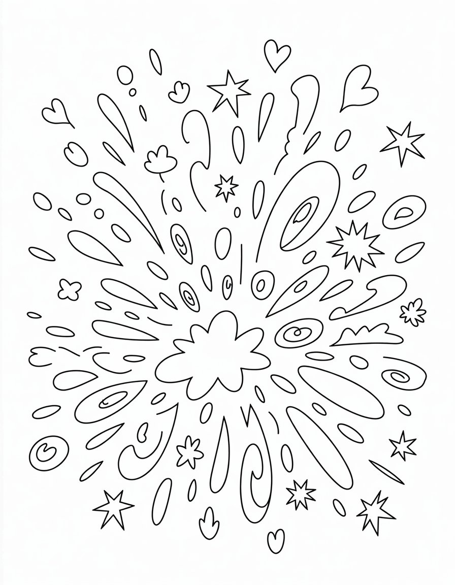Explosion Colouring In Free Adult Coloring Pages (PDF Printables) | Colorings