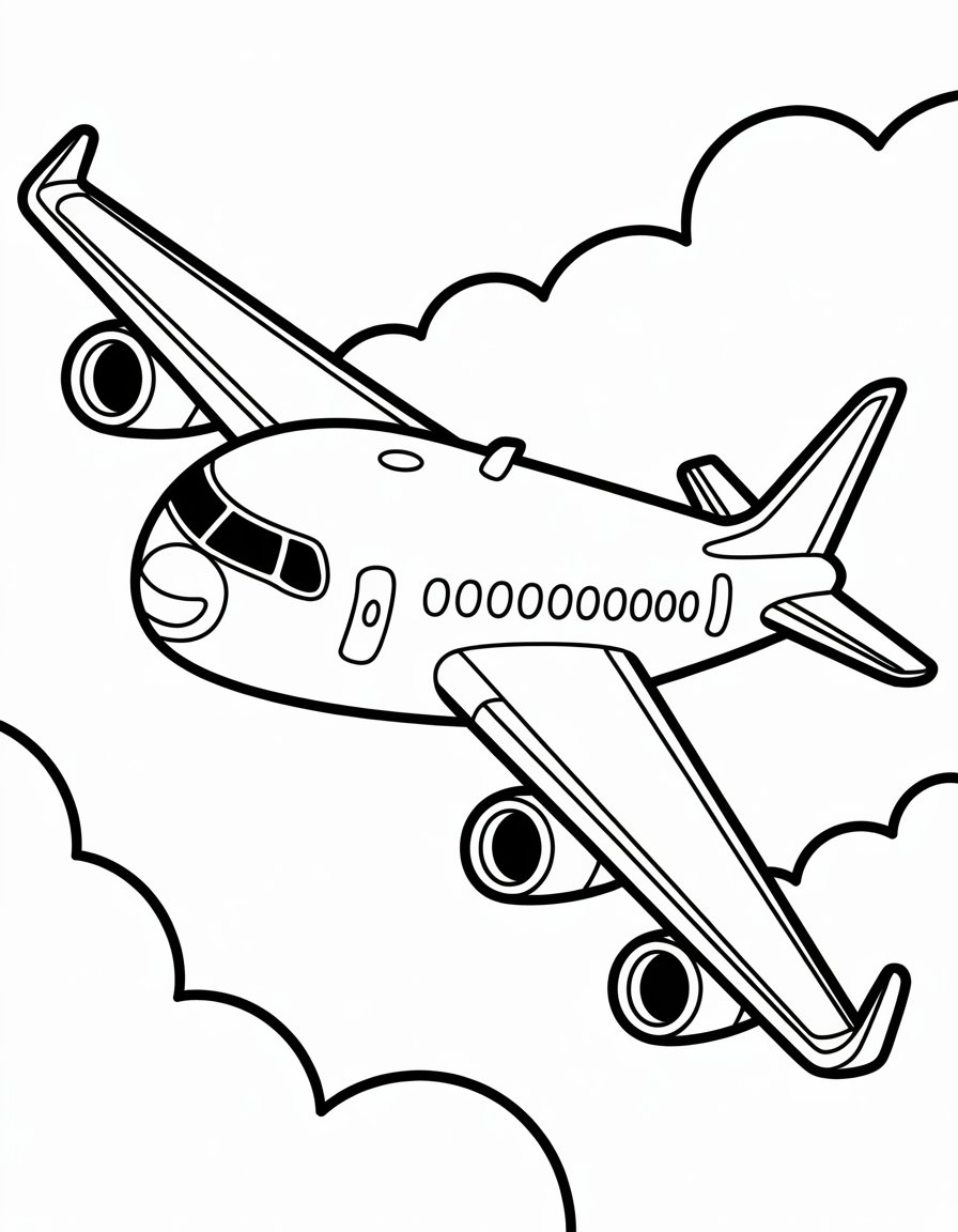 airbus coloring page
