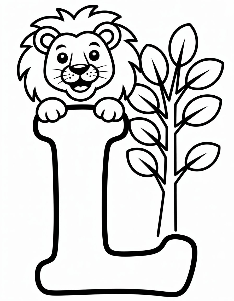 letter l coloring page