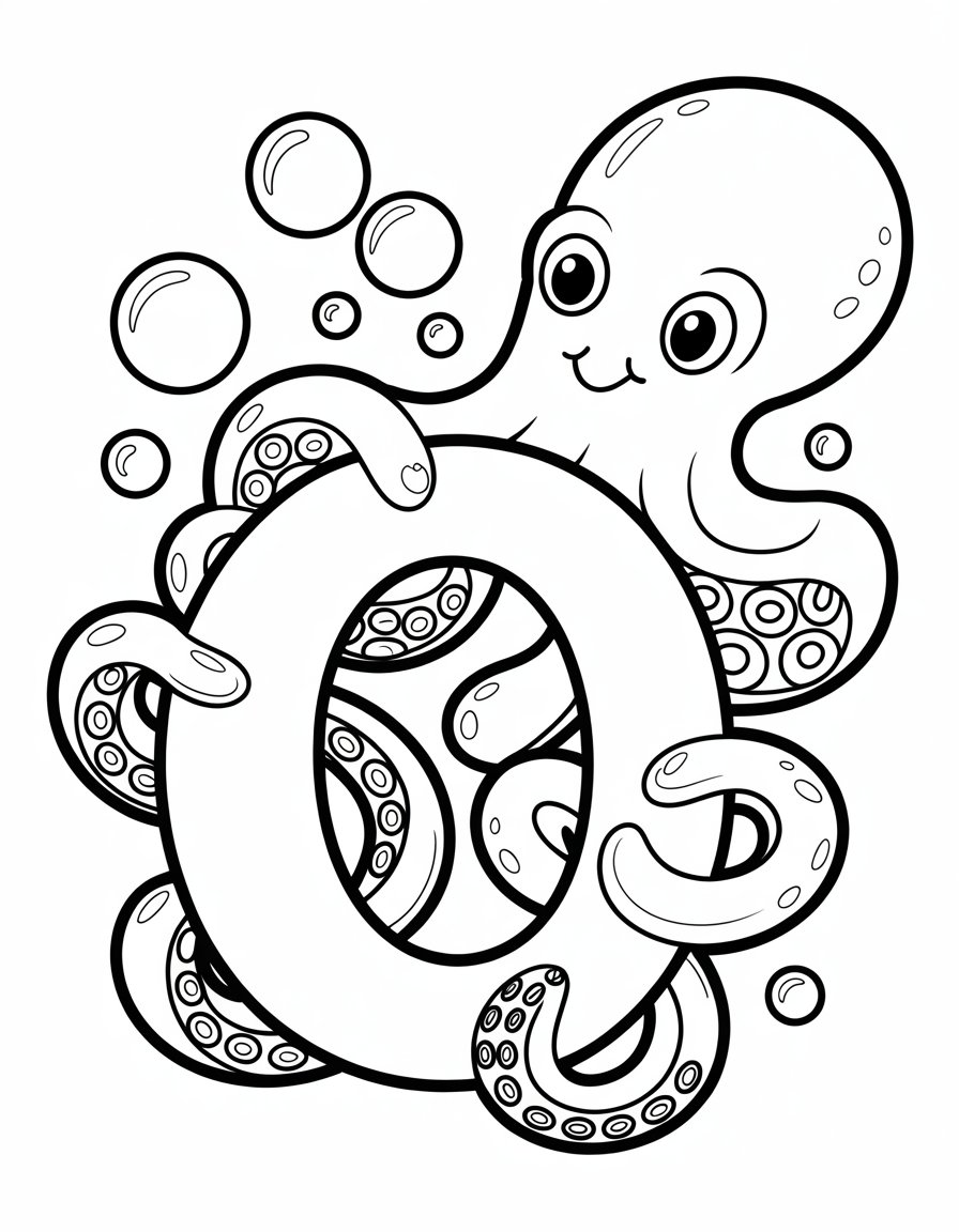 letter o coloring page
