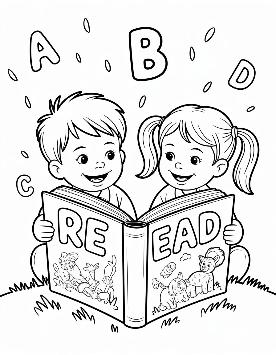 word coloring page