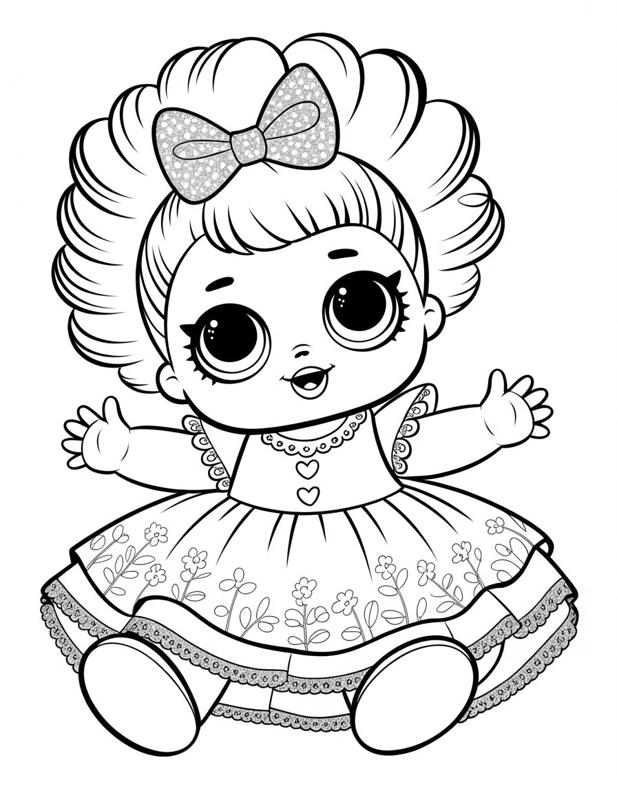 baby lol coloring page