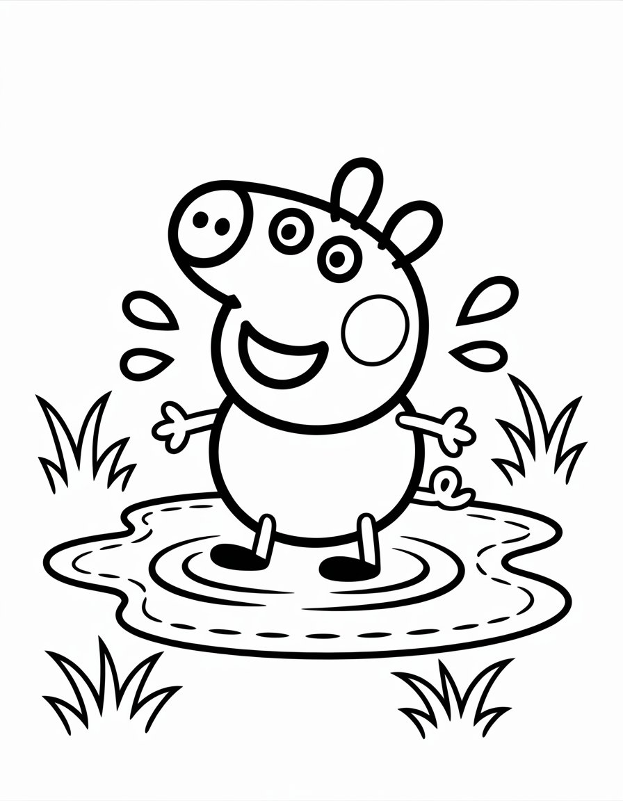 baby peppa pig coloring page