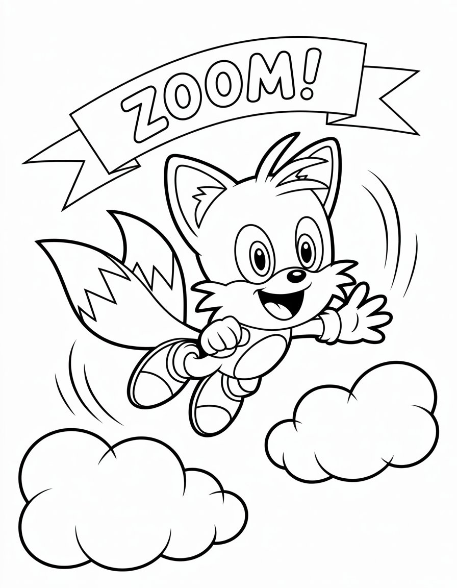 baby tails coloring page