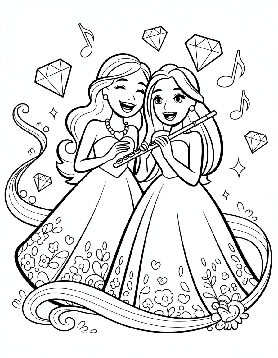 barbie diamond castle coloring page
