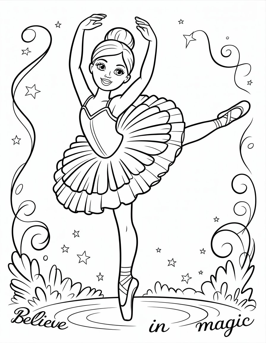 barbie in the pink shoes coloring page