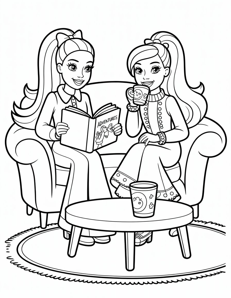 barbie life in the dreamhouse coloring page