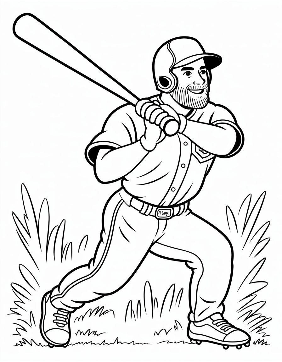 bryce harper coloring page