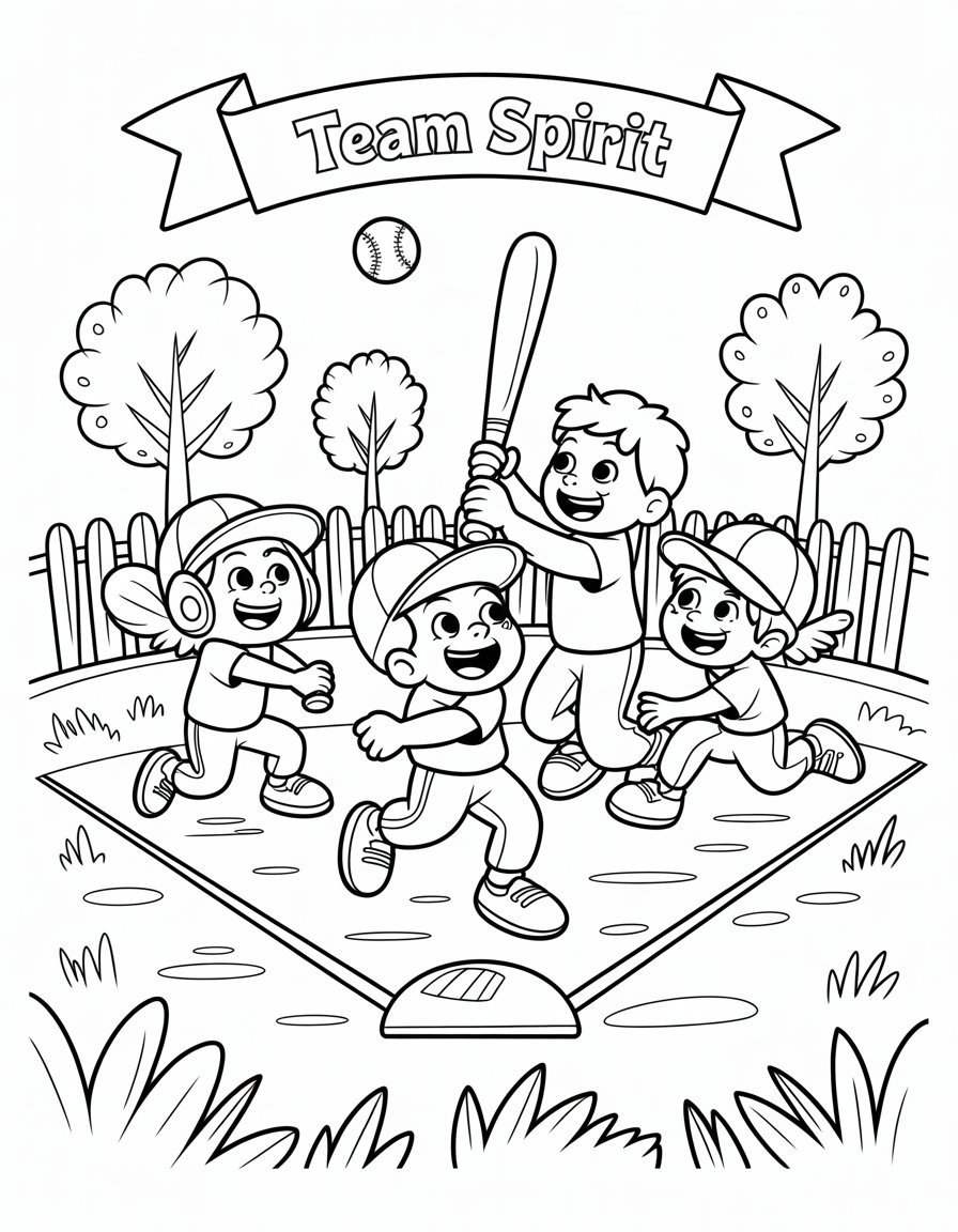 sandlot coloring page