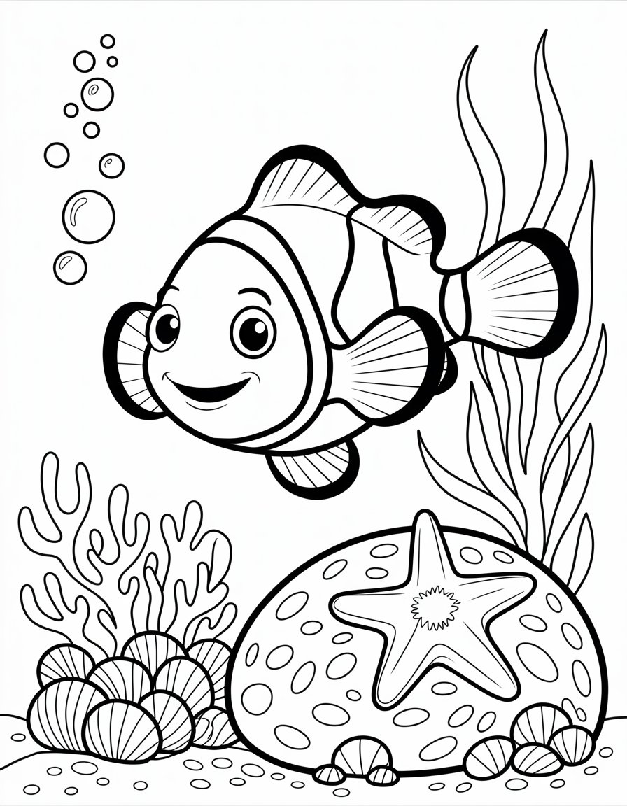ocean coloring page