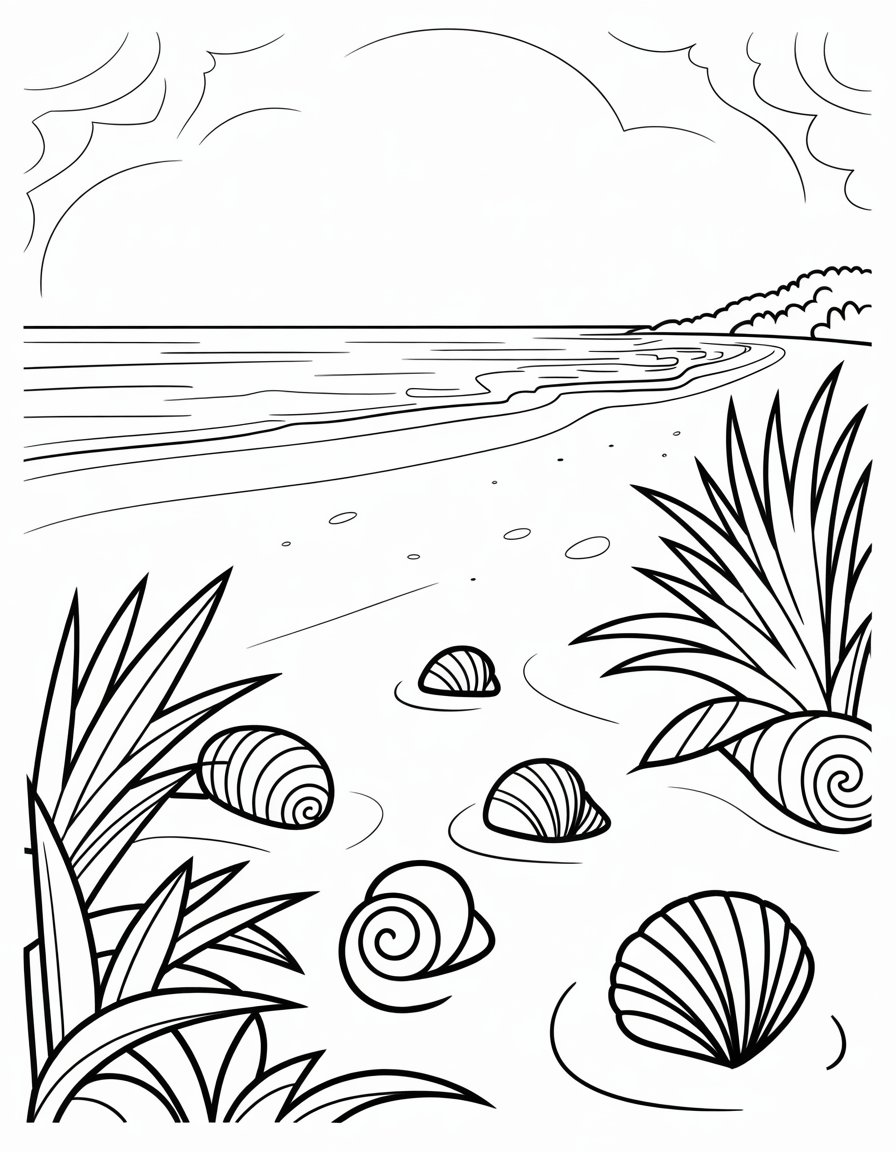 sand coloring page