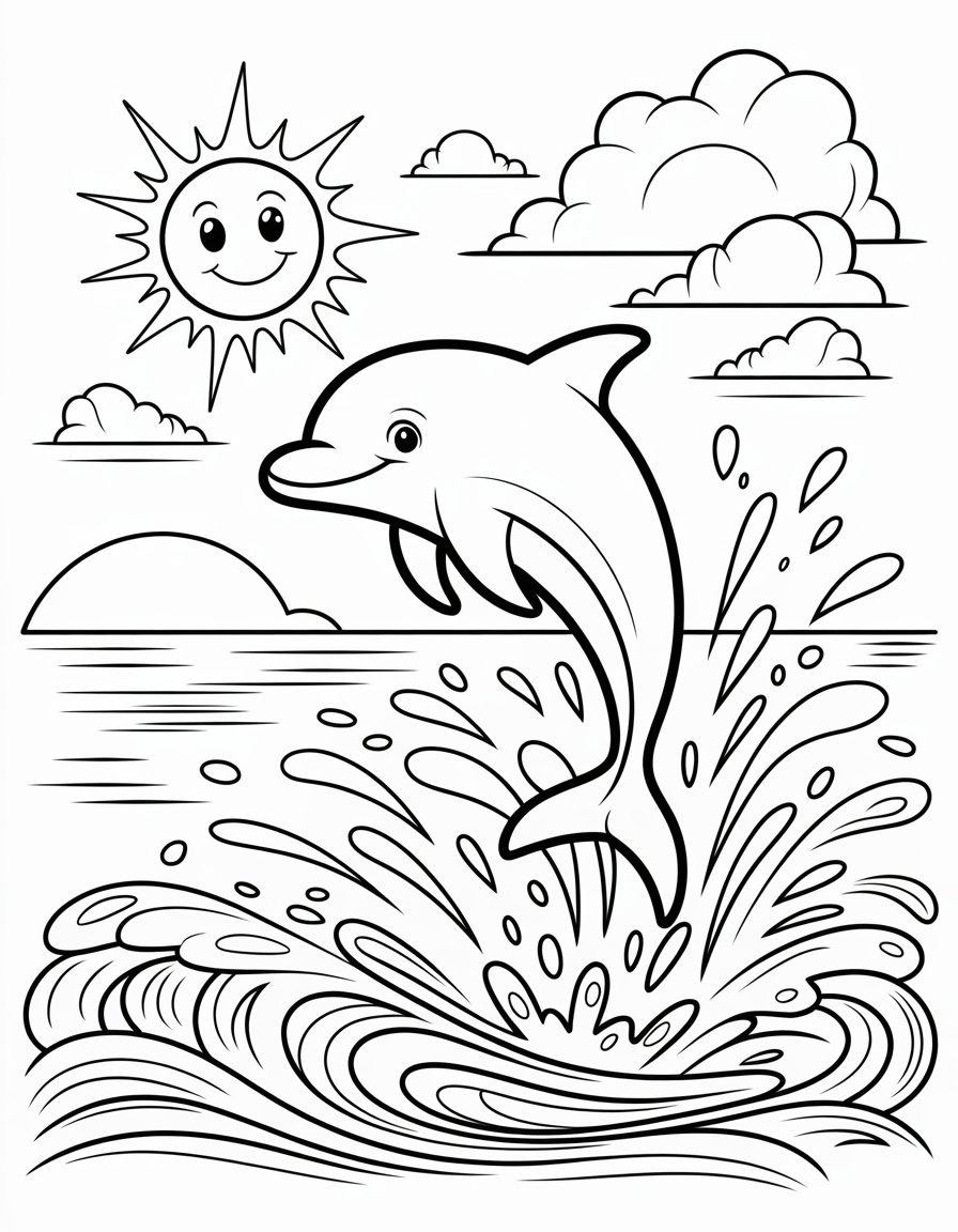sea coloring page