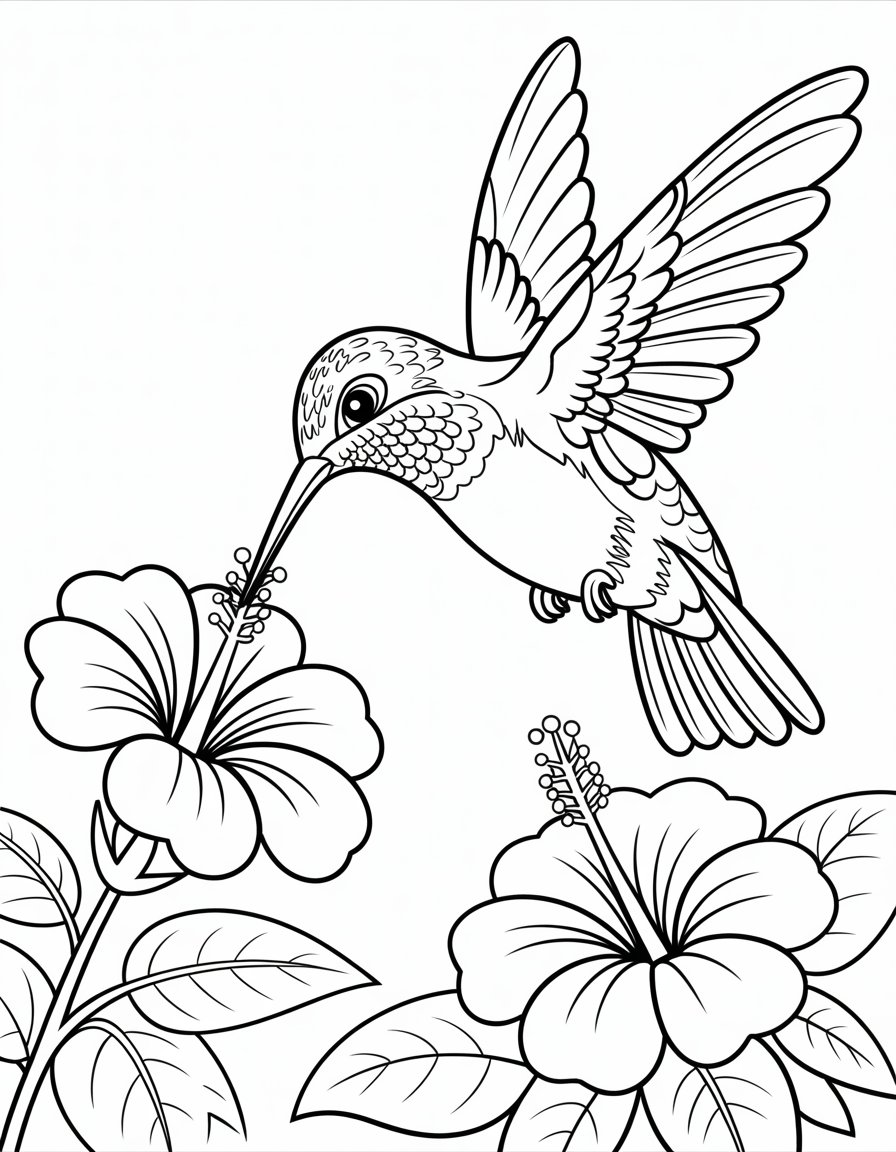 detailed bird coloring page