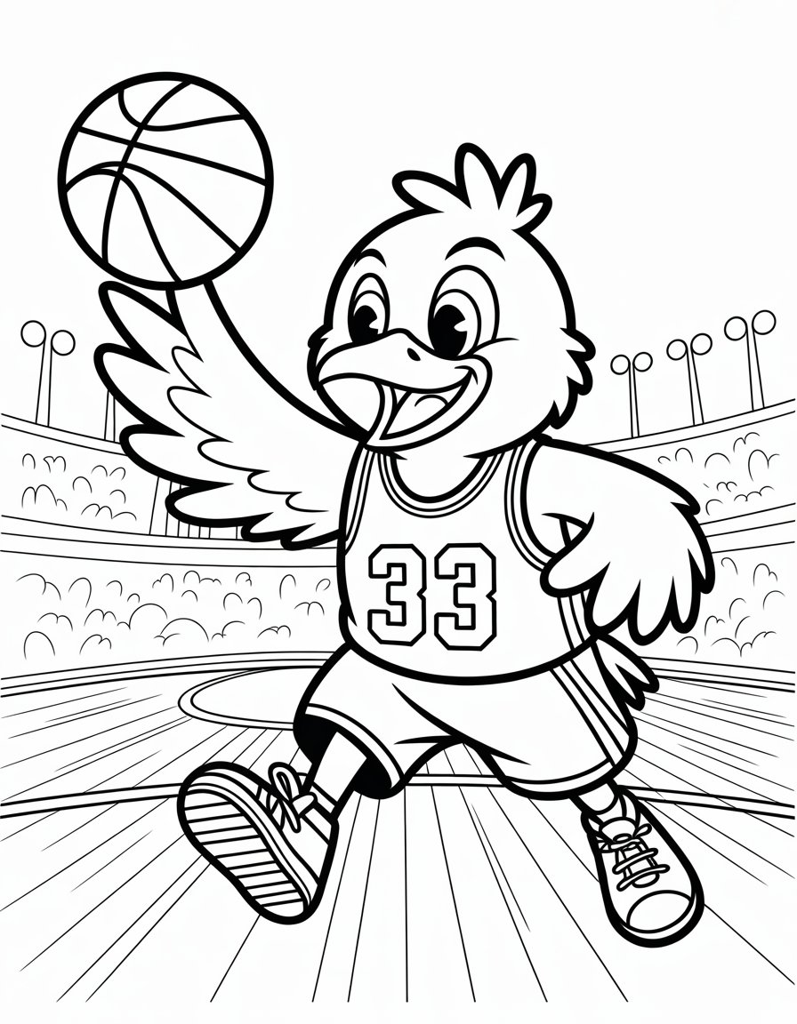 larry bird coloring page