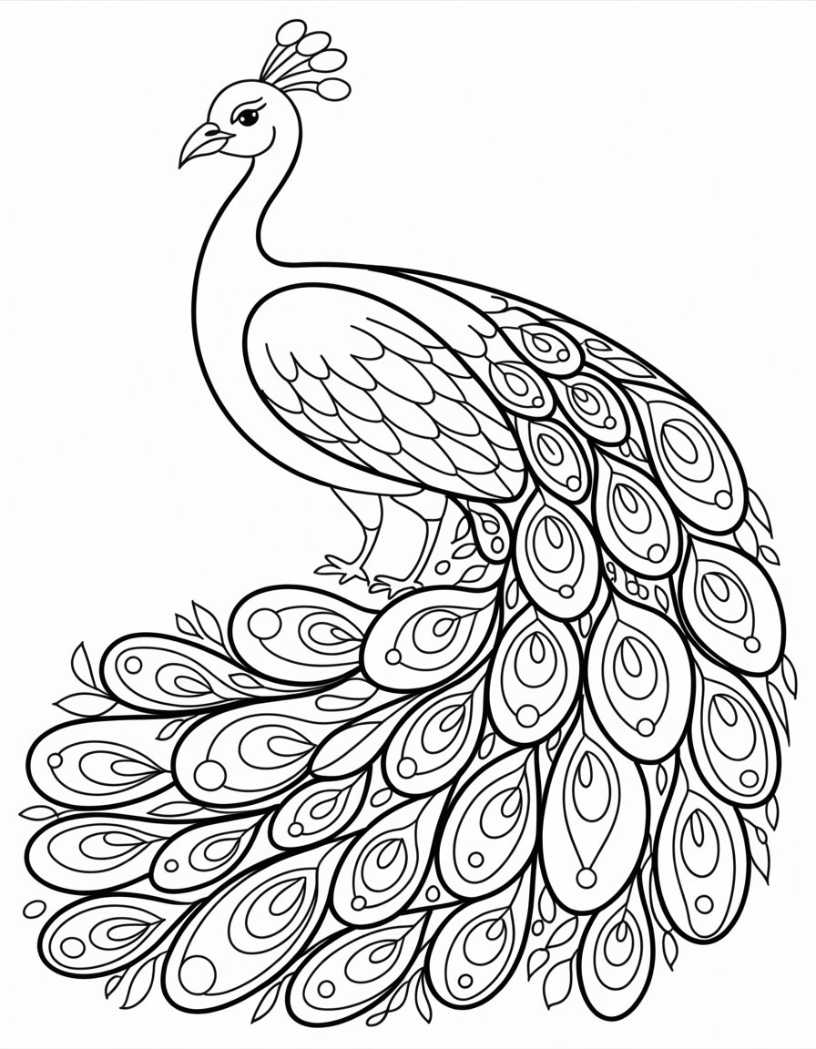 mandala bird coloring page