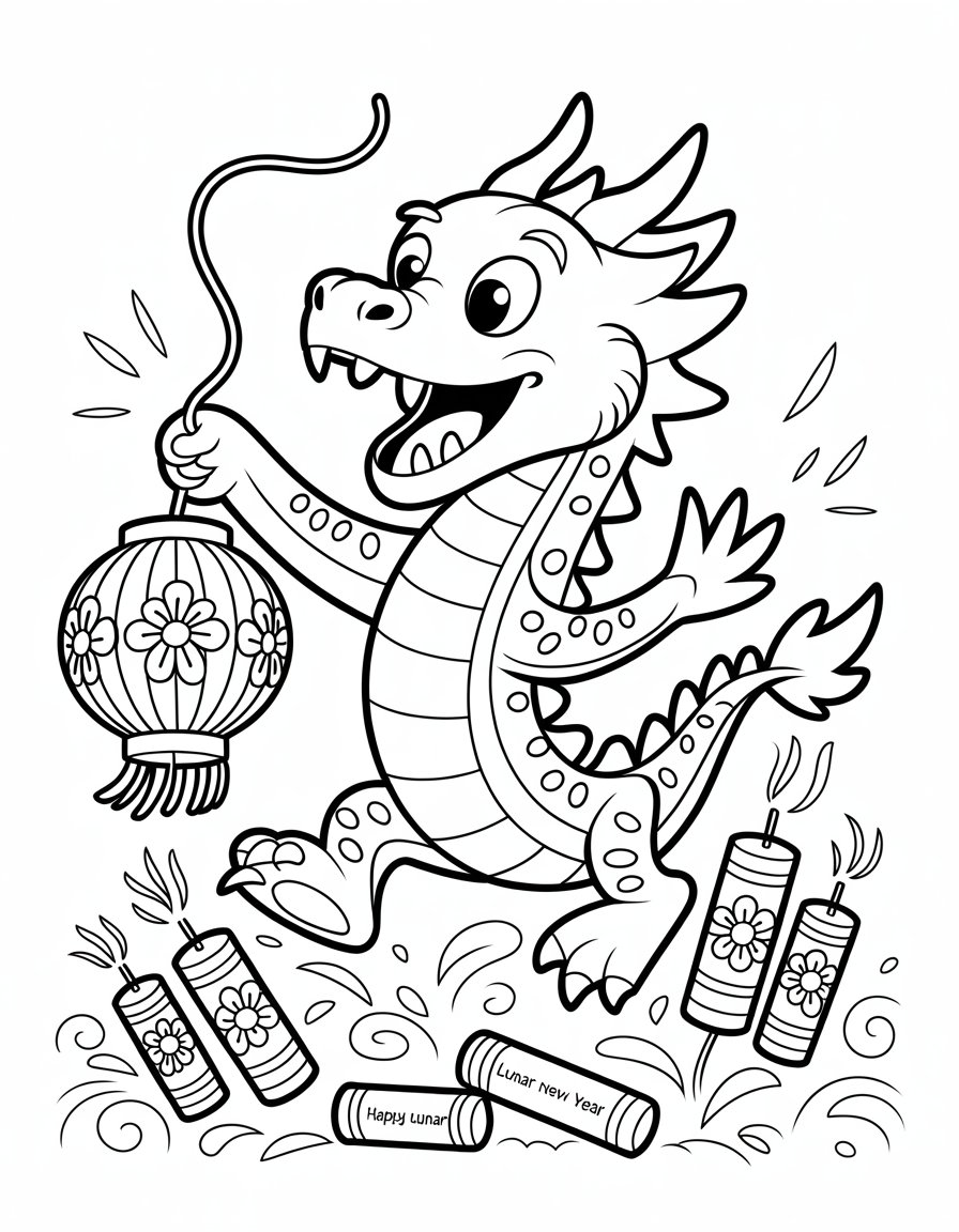lunar new year coloring sheets
