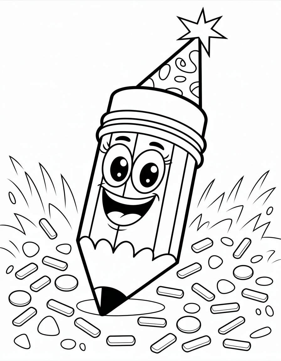 pencil coloring page