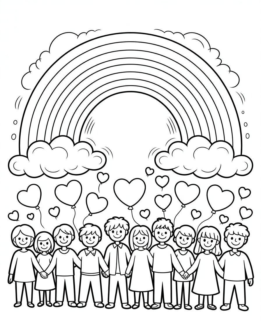 pride month coloring page