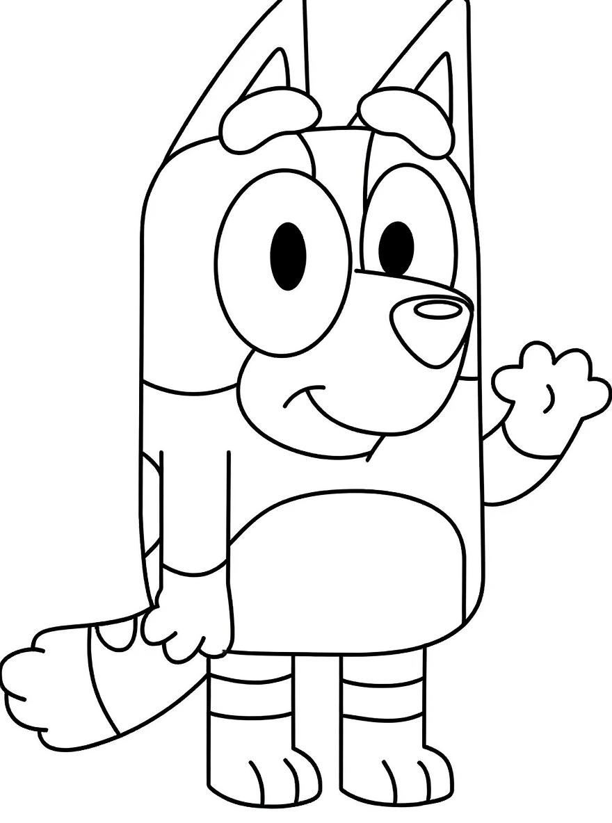 Chilli Waving coloring page