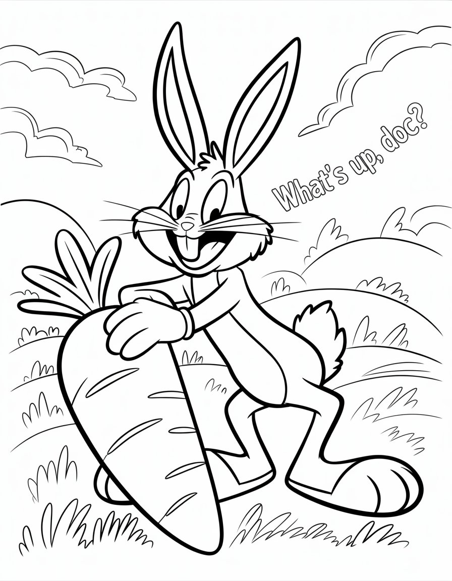 bugs bunny coloring page