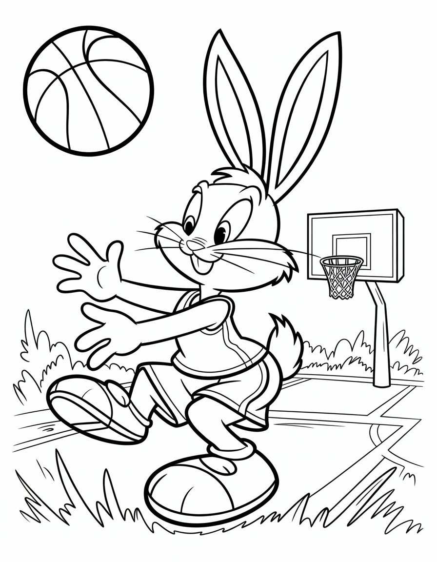 lola bunny coloring page