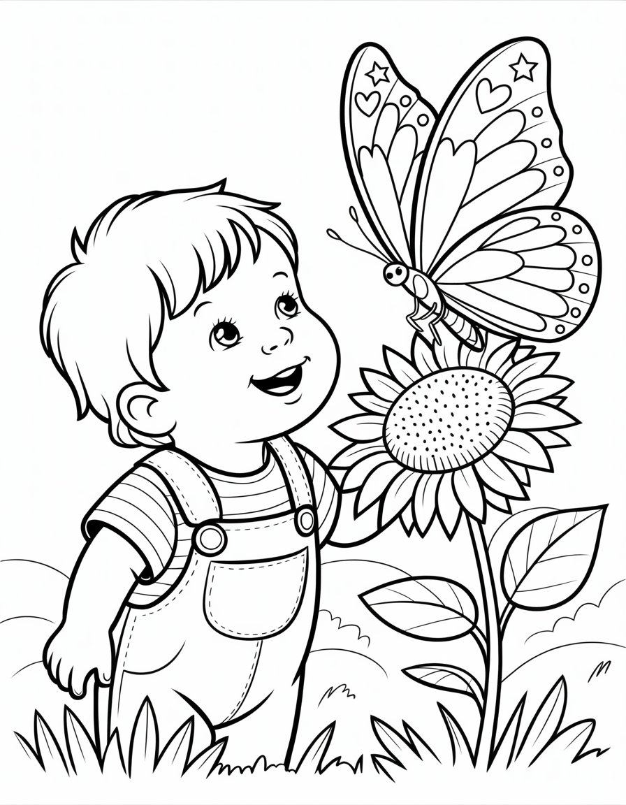 butterfly coloring page toddler