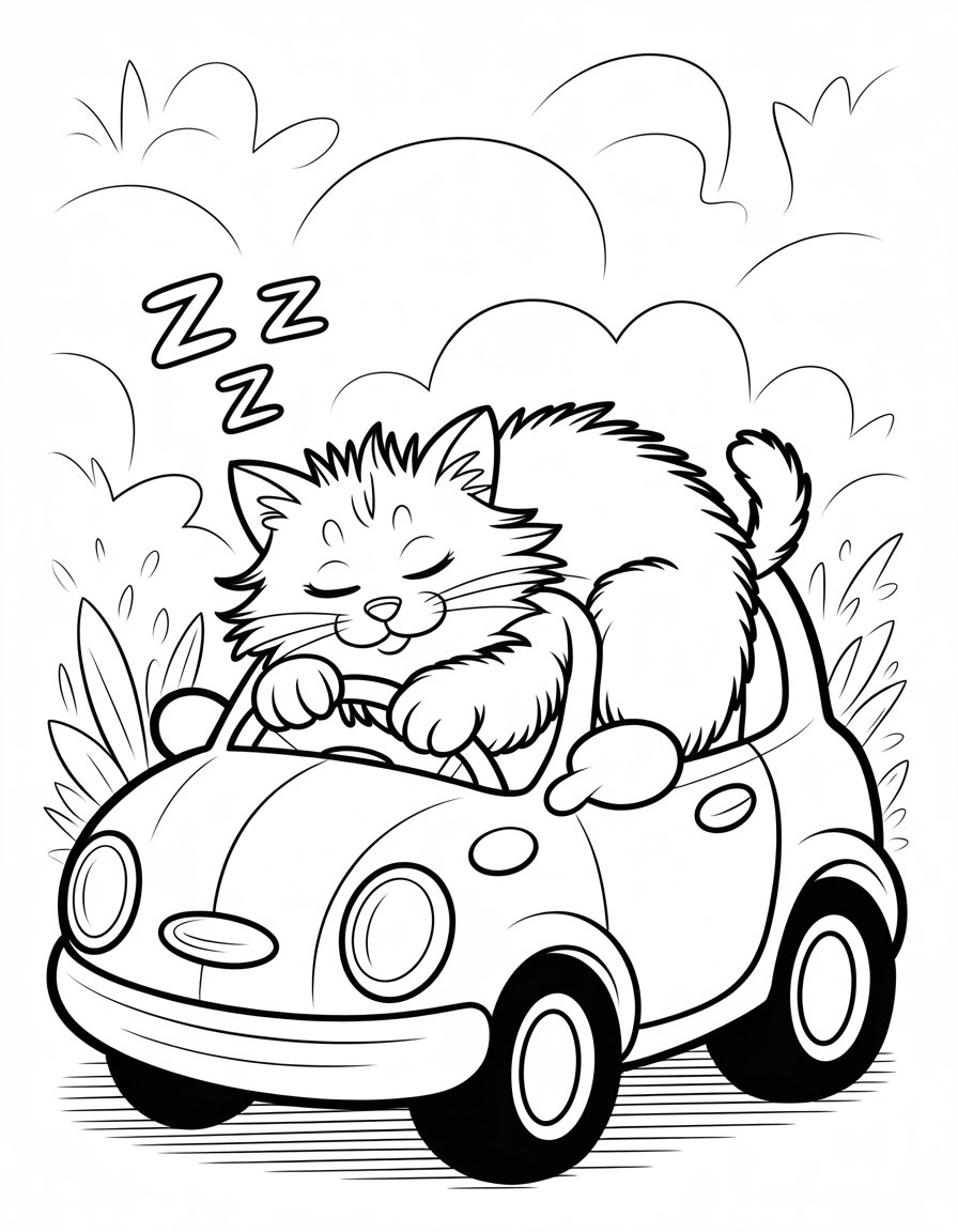 catnap coloring page