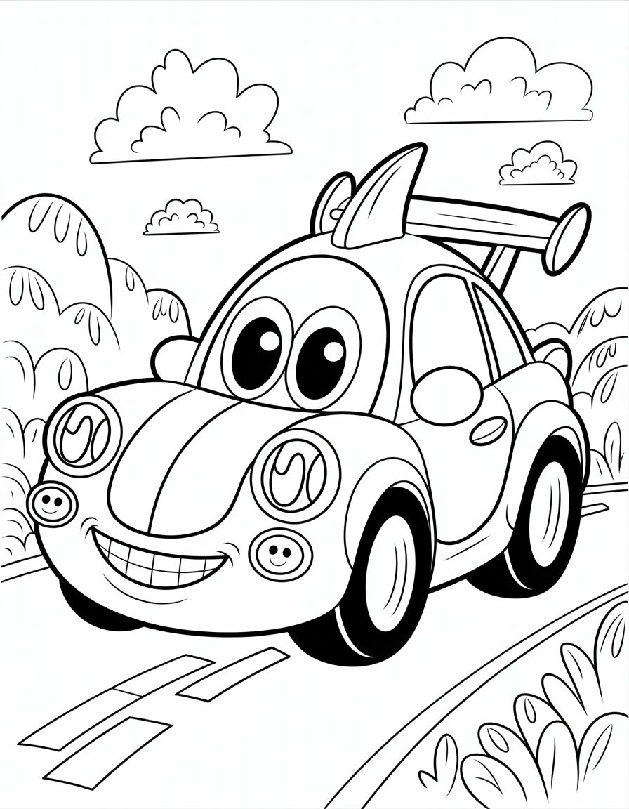 cool car coloring page