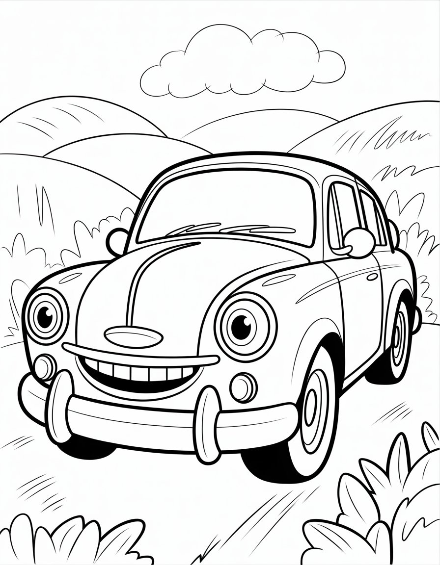 vehicle coloring sheets
