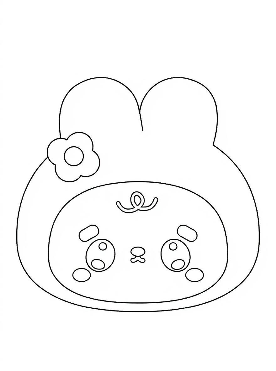 My Melody character coloring page