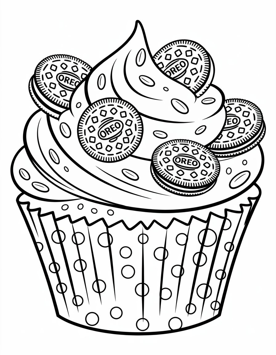 oreo coloring page