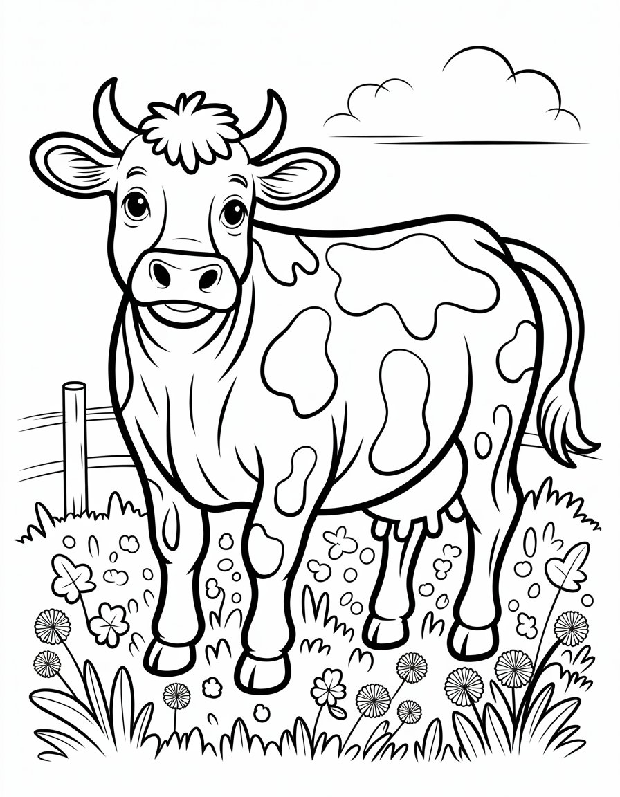 farm animal coloring page