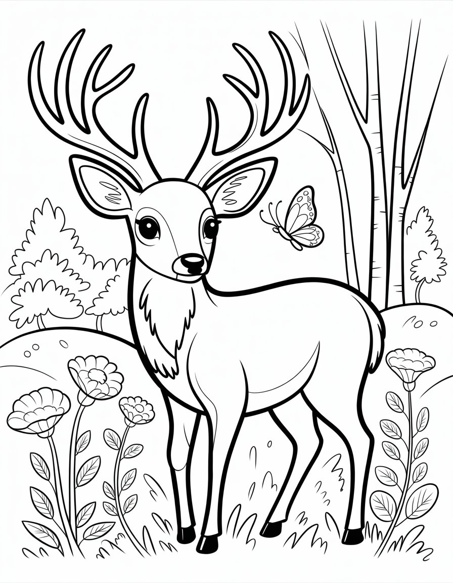 wild animal coloring page