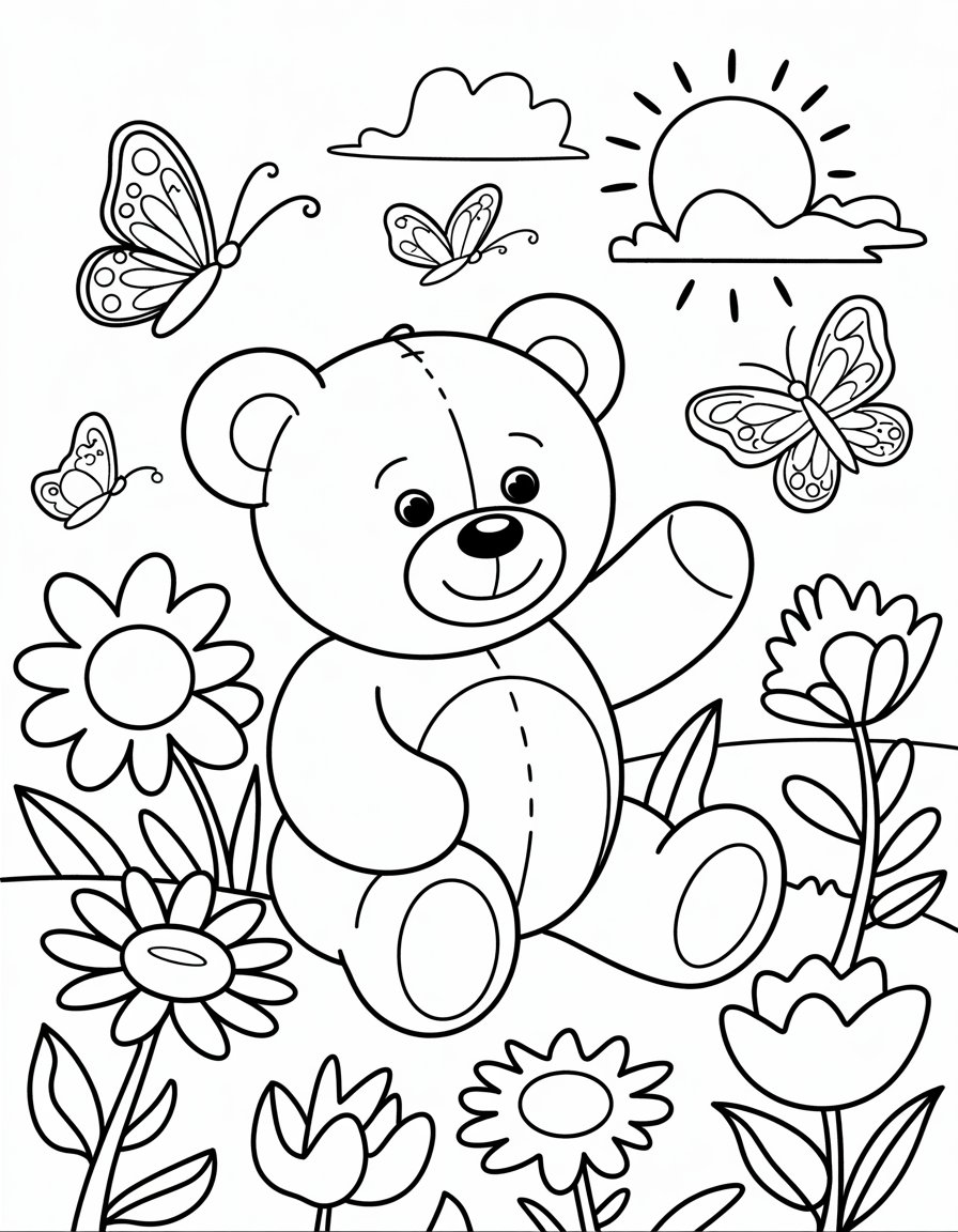 Flower Field Teddy
