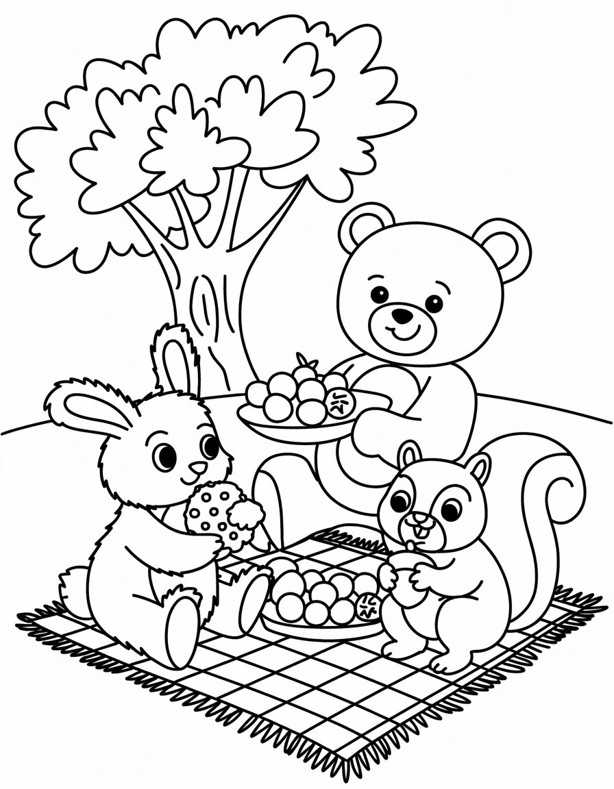 Friendly Forest Friends Picnic