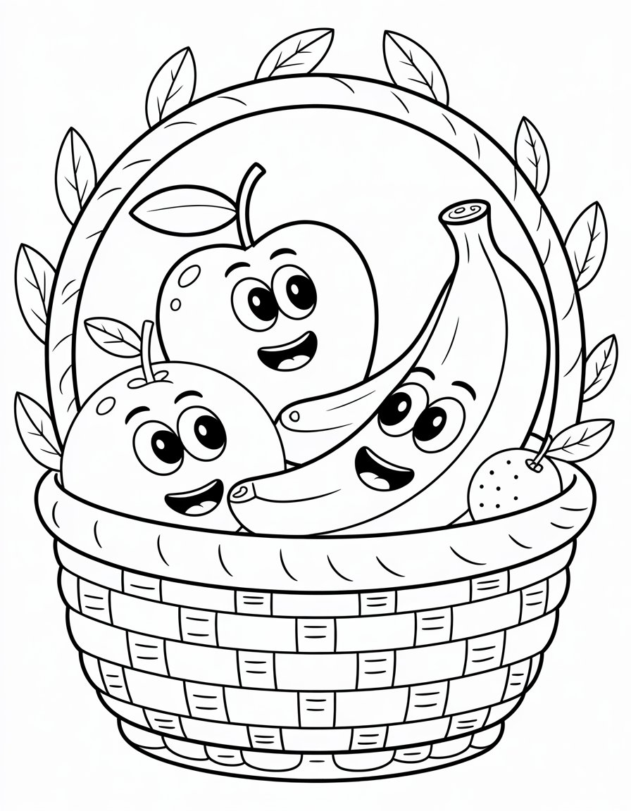 Friendly Fruit Basket Fun