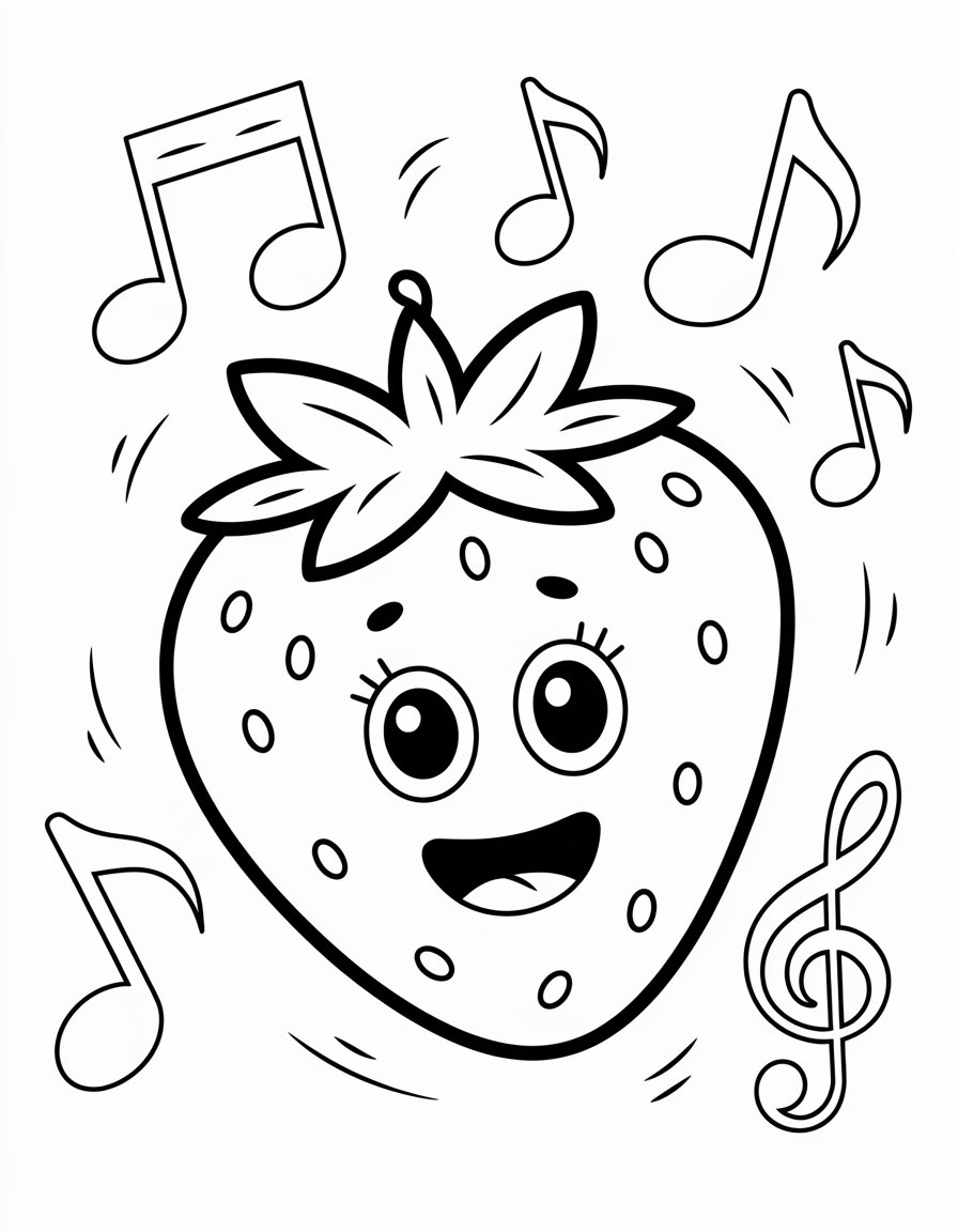 Jolly Singing Strawberry