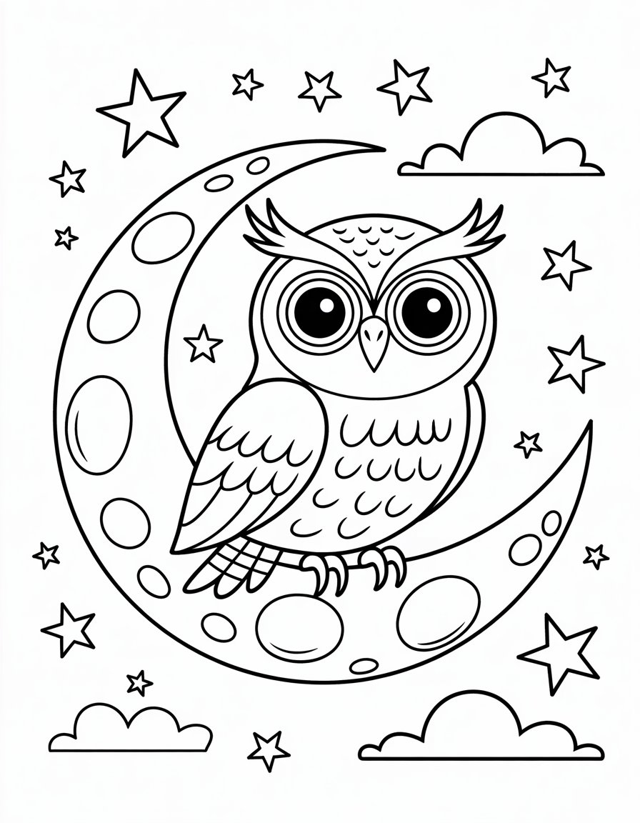 Moonbeam Owl Watcher