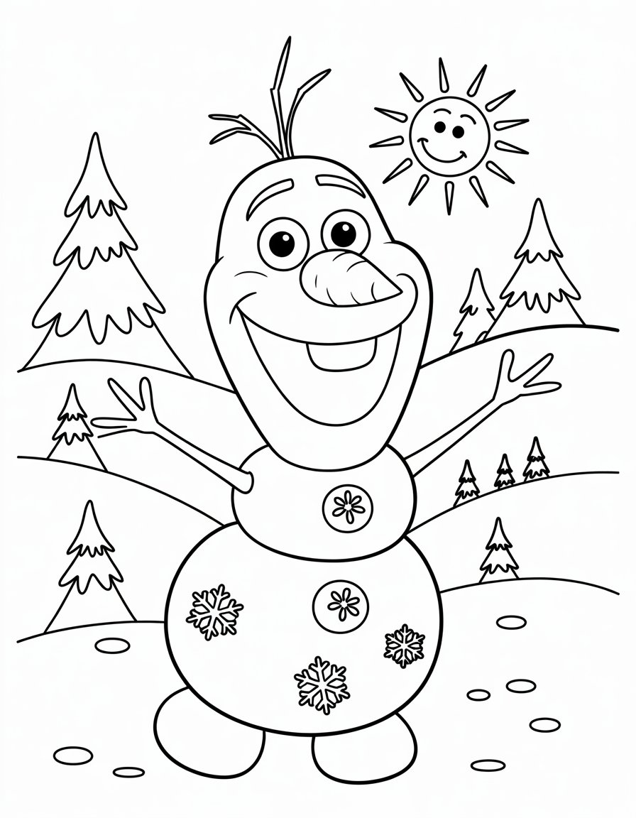 Olaf's Sunny Snow Day