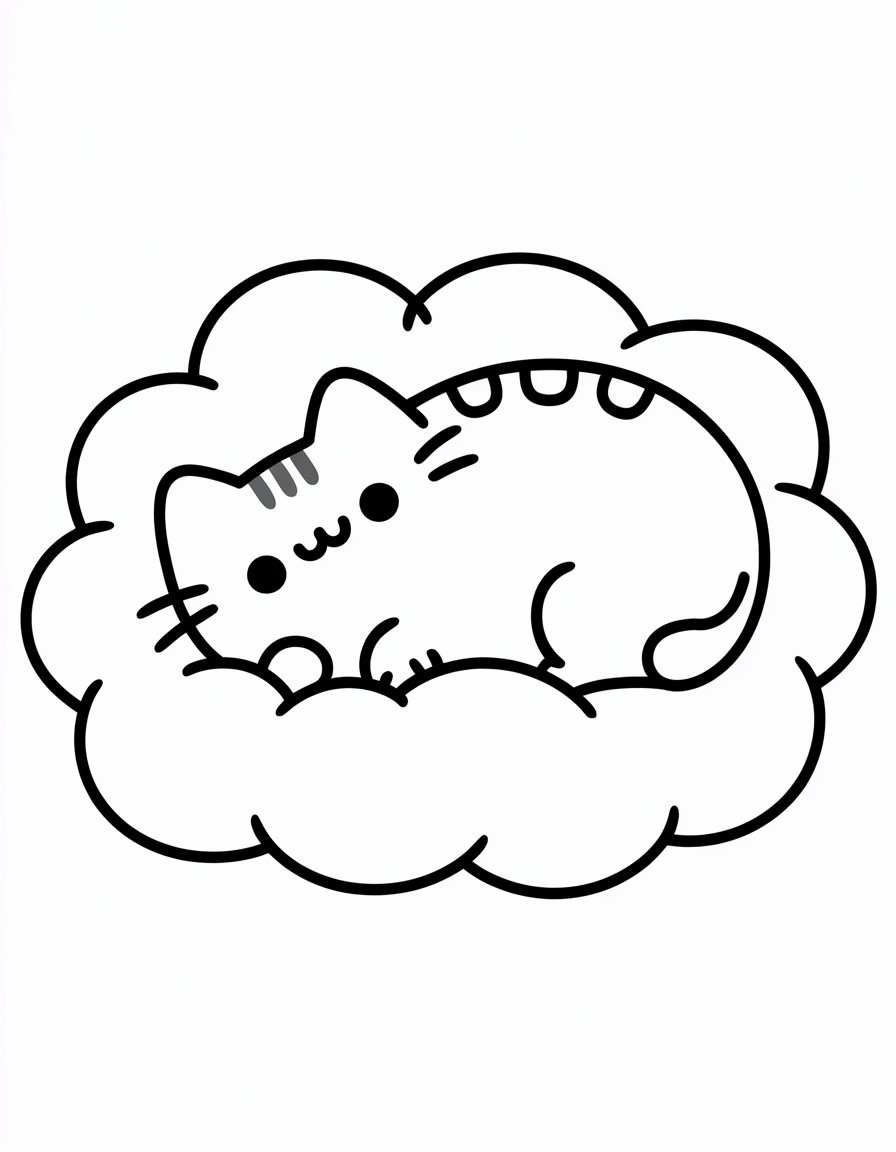 Pusheen's Cloudy Nap