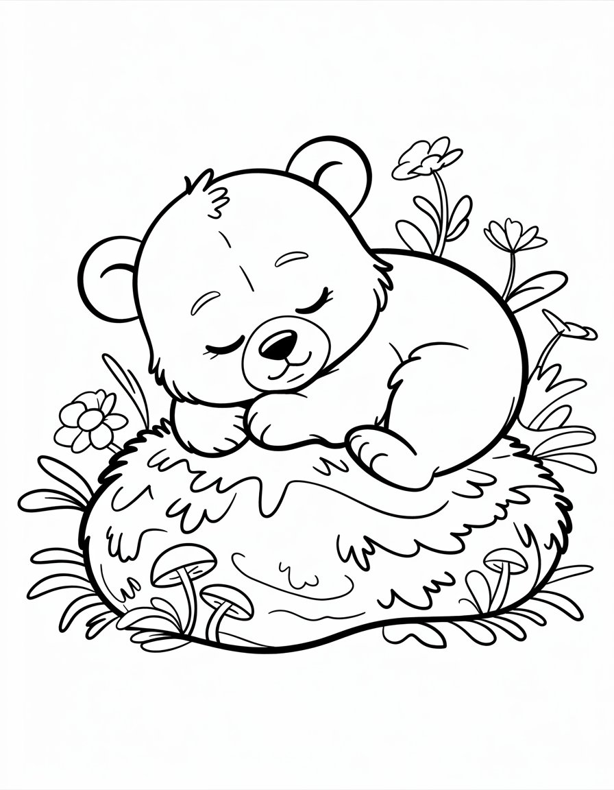 Sleepy Bear Cub