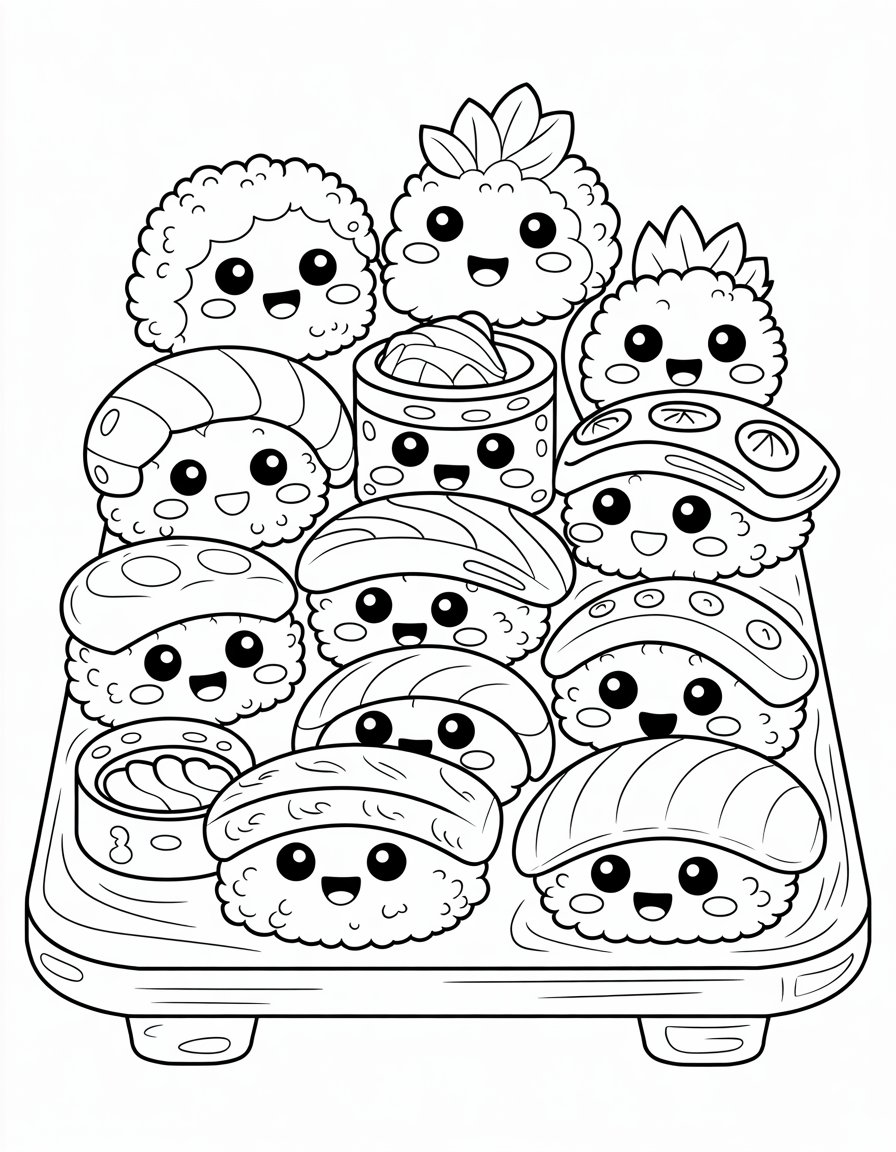 Smiling Sushi Platter