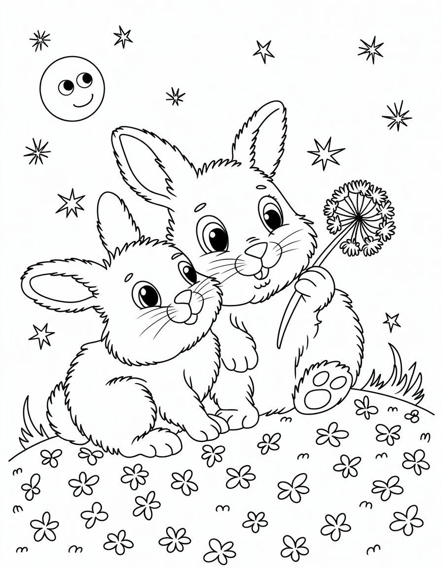 Stargazing Bunny Buddies