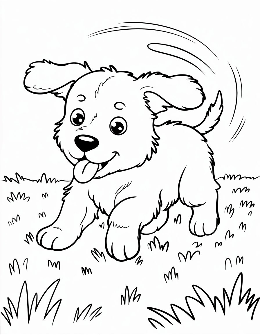 Tail Chase Puppy