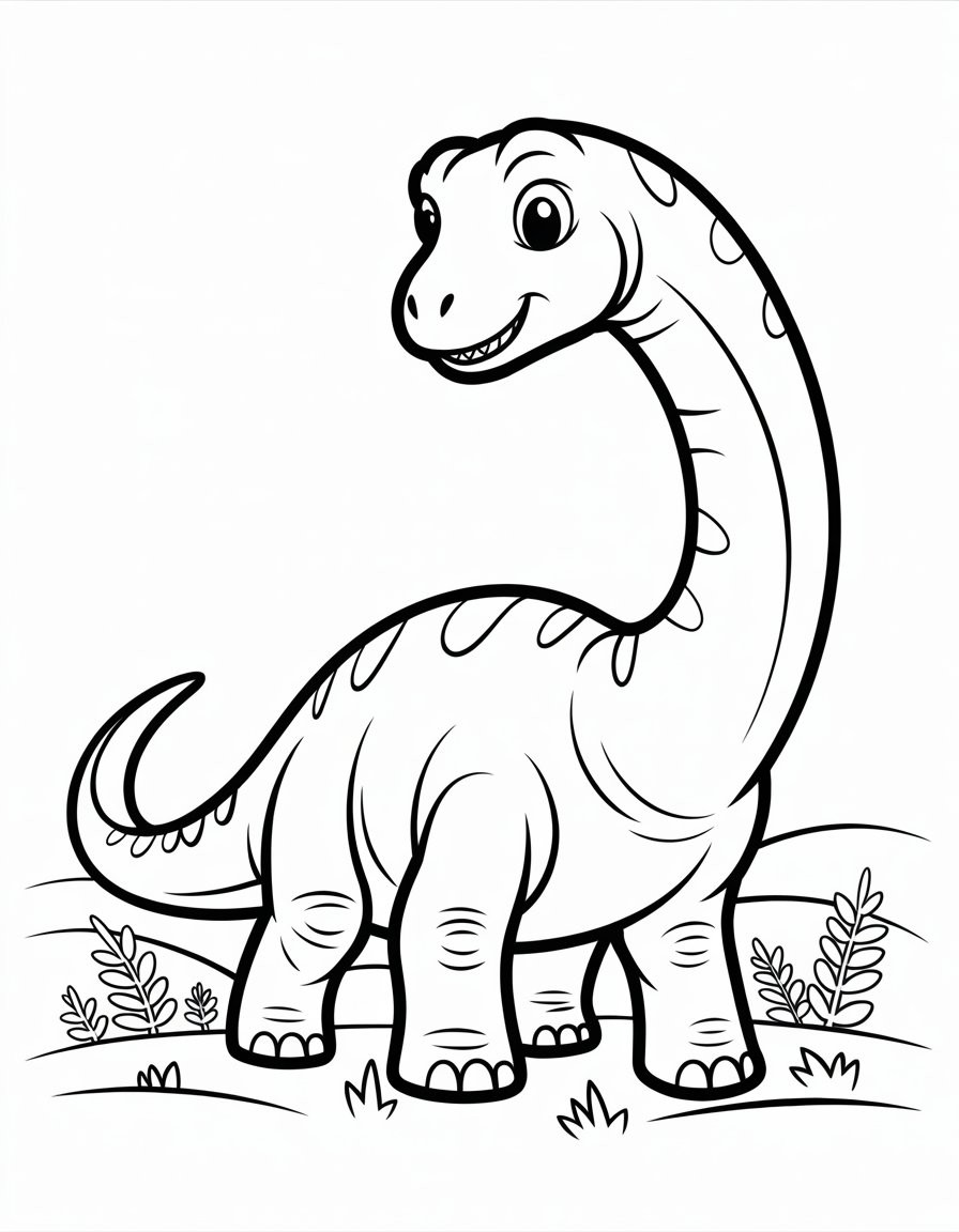 big dinosaur coloring page
