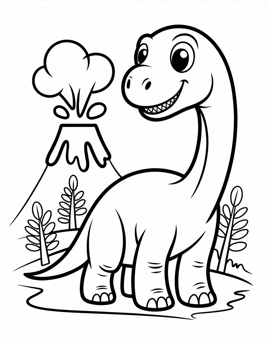dino coloring page