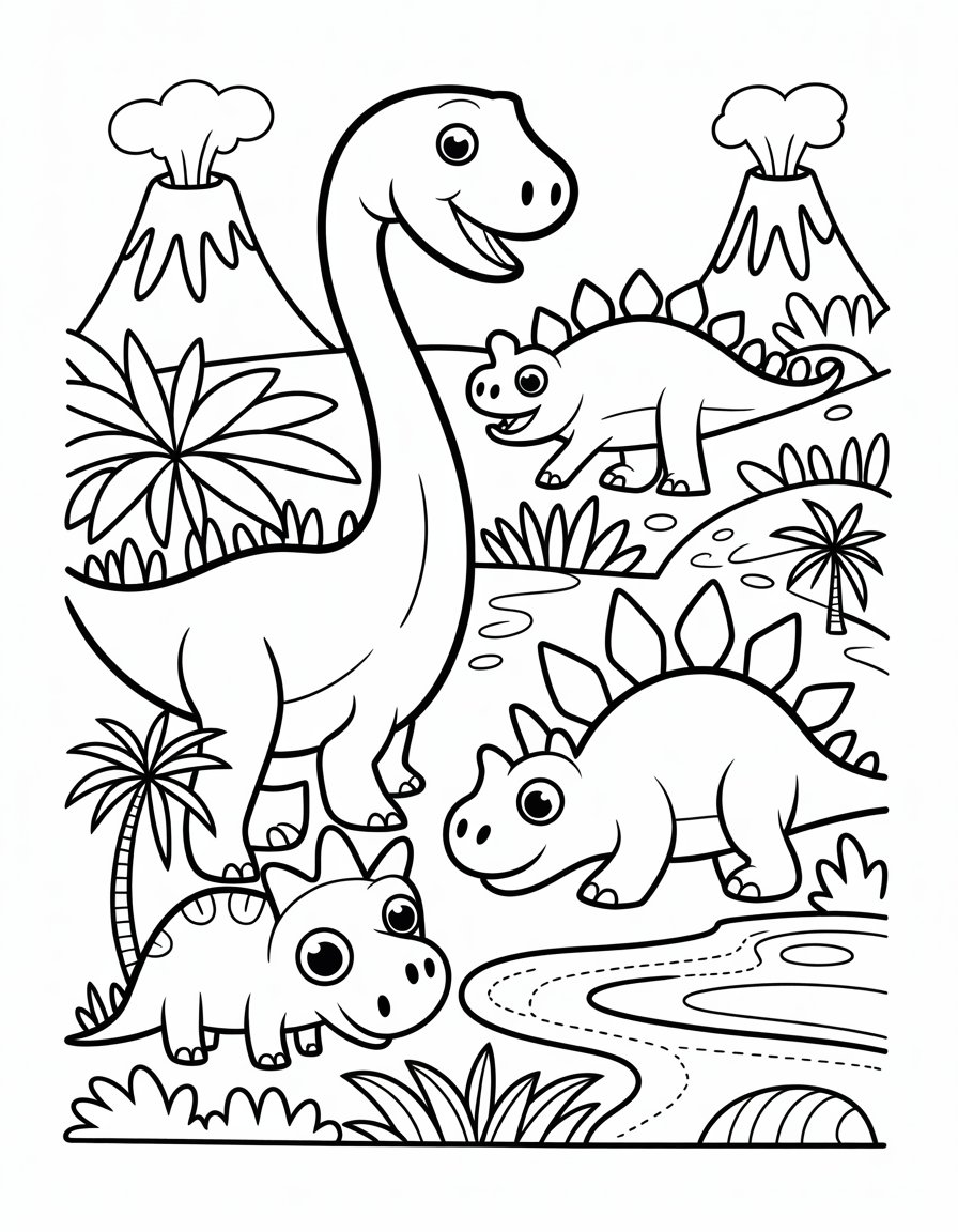 Dinosaur Coloring Pages