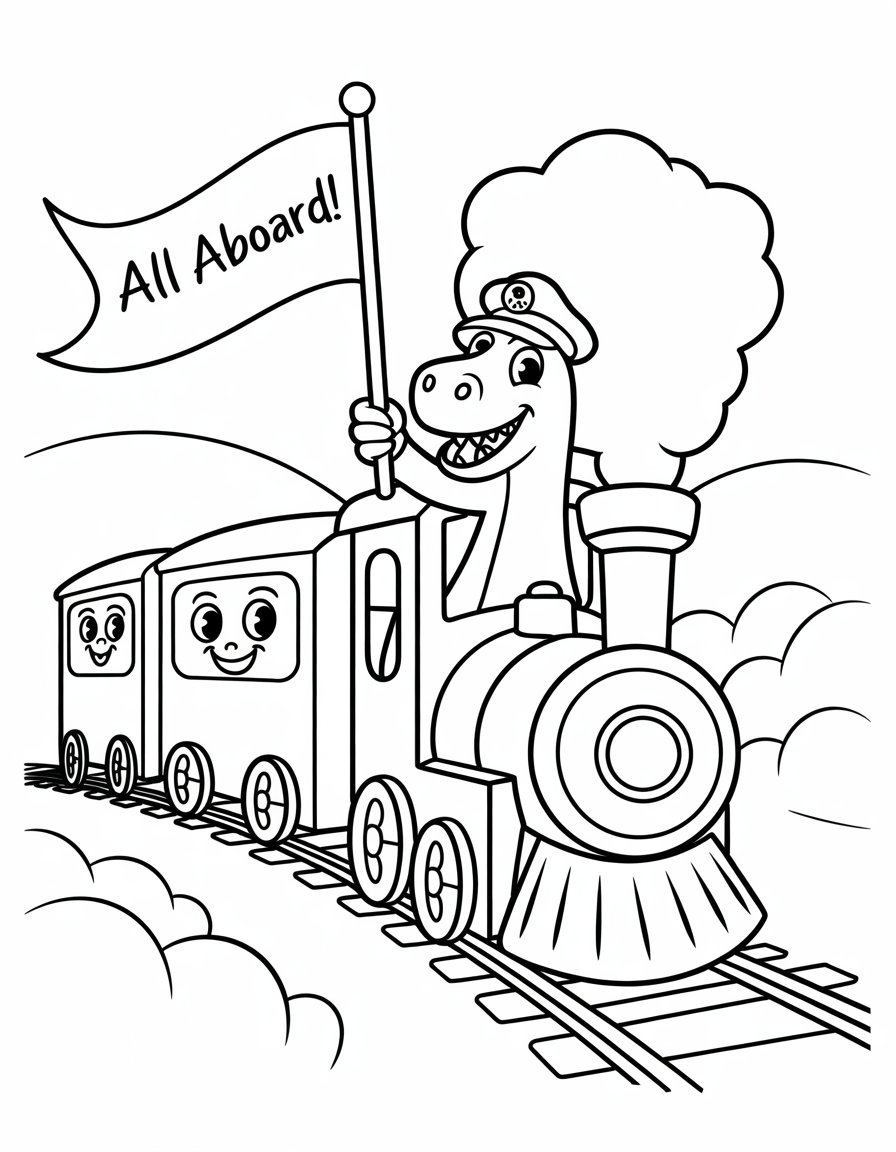 dinosaur train coloring page