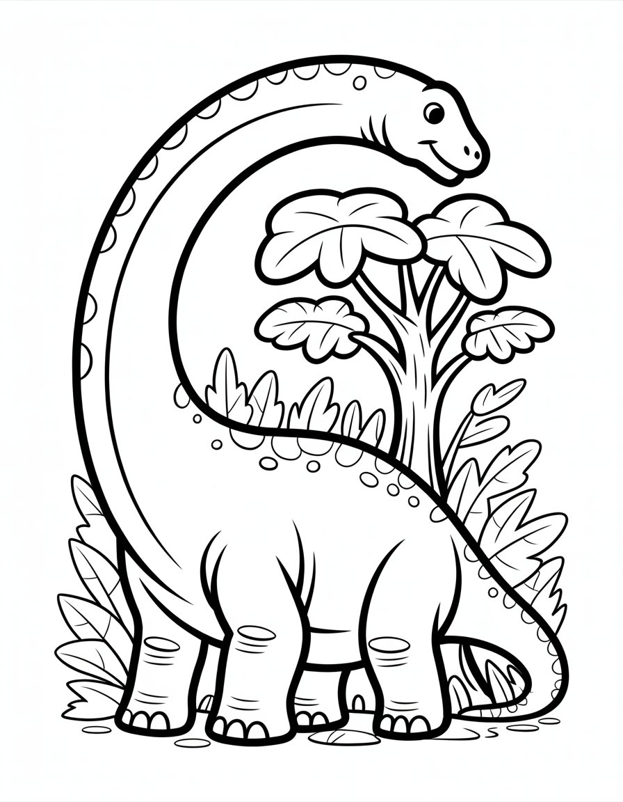 diplodocus coloring page