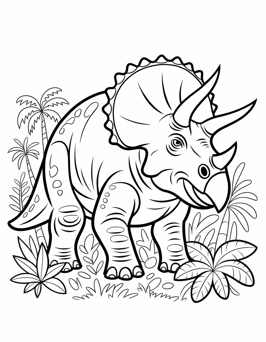 realistic dinosaur coloring page for adults